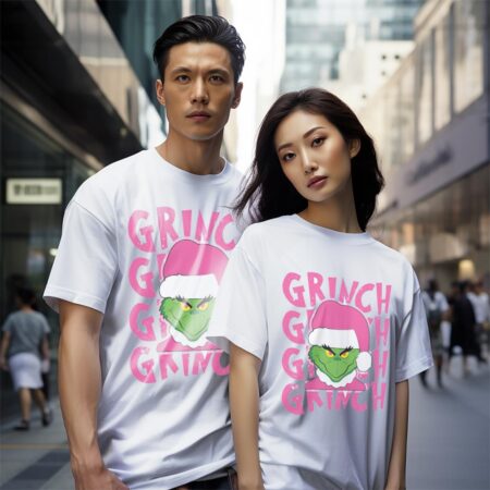 Pink Grinch Chirstmas Shirt Product Photo 1