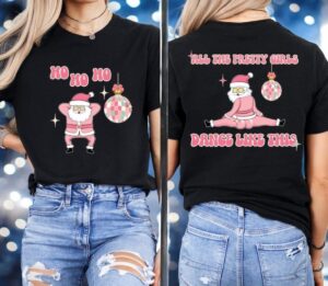 Sarcastic Pink Santa Christmas Sweatshirt Product Photo 2