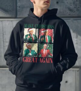 Vintage Make Christmas Great Again Santa Funny Shirt Product Photo 3