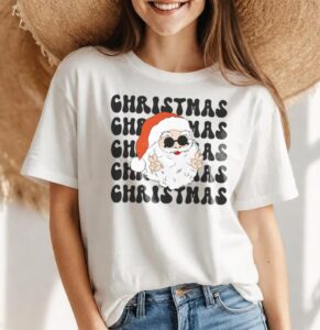 Vintage Santa Christmas Shirt Product Photo 4