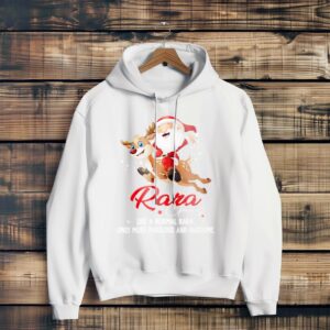 Vintage Xmas Rara Claus Like A Normal Rara Santa Claus Reindeer Merry Christmas Shirt Product Photo 2