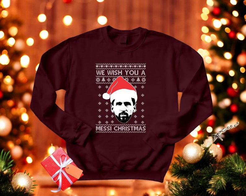 We Wish You A Messi Merry Christmas Sweatshirt Product Photo 2