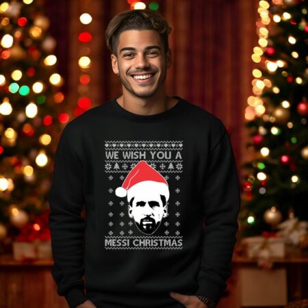 We Wish You A Messi Merry Christmas Sweatshirt Product Photo 1