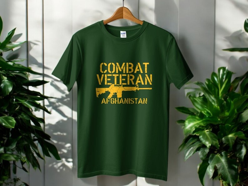 Afghanistan Combat Veteran Shirt Product Photo 2