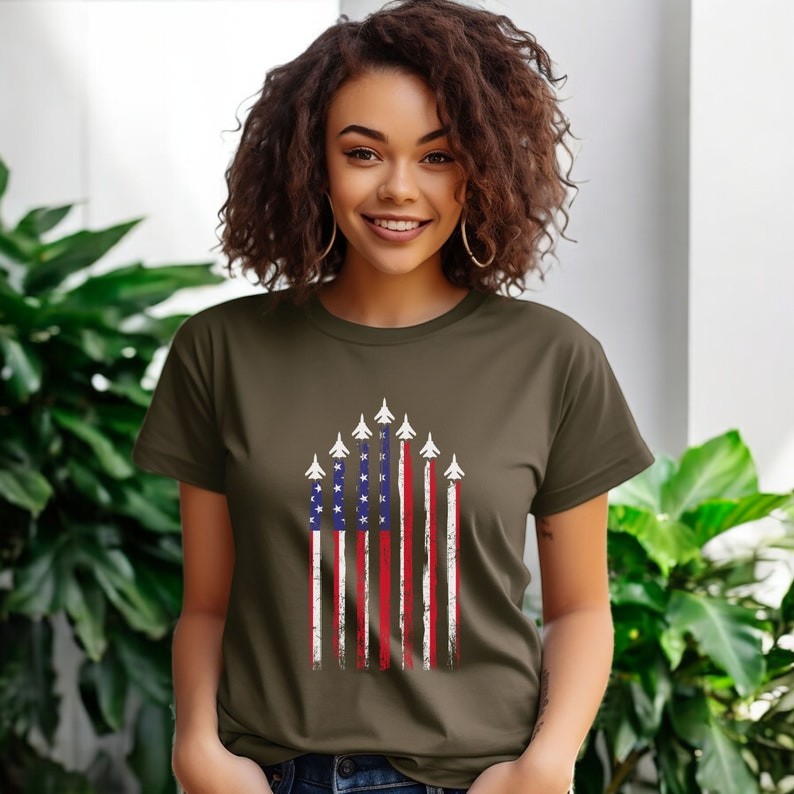 Air Force American Flag Shirt Product Photo 2