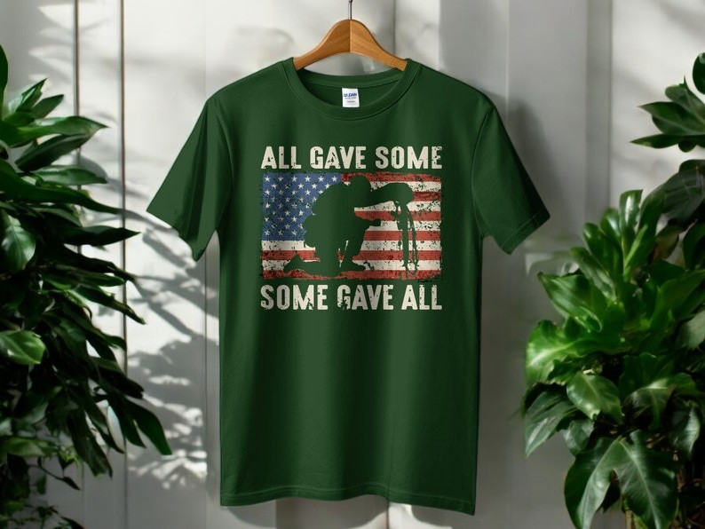 All Gave Some Some Gave All Patriotic Memorial Day Shirt Product Photo 2