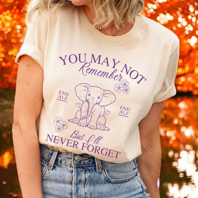 Alzheimer's Awareness Month Elephant You May Not Remember Shirt Product Photo 2