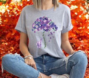 Alzheimers Flower I Will Remember For You Shirt Product Photo 2