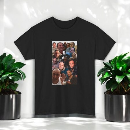 Anthony Tony Soprano James Gandolfini Collage Tv Show T-Shirt Product Photo 1