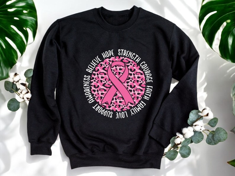 Breast Cancer Awareness Pullove Cancer Support Sweatshirt Product Photo 2