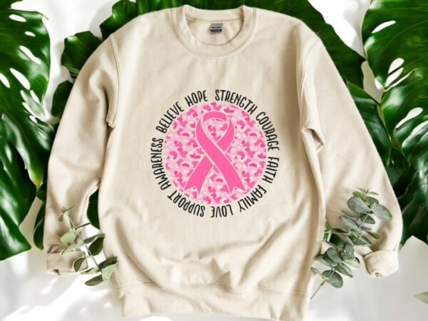 Breast Cancer Awareness Pullove Cancer Support Sweatshirt Product Photo 1