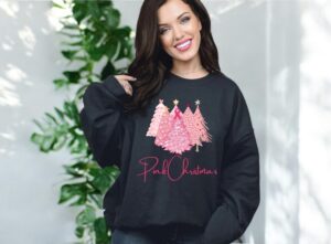 Breast Cancer Awareness Shirt Breast Cancer Christmas Shirt Product Photo 3