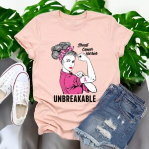 Breast Cancer Warrior Unbrekable Shirt Product Photo 2