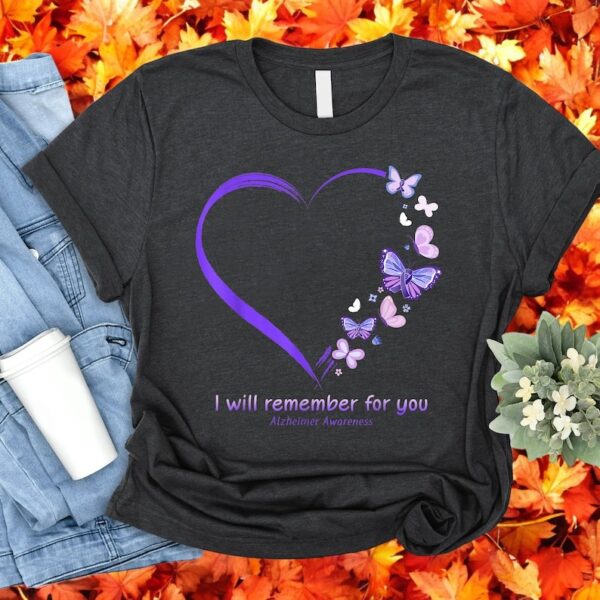 Butterfly Alzheimer's Awareness T-Shirt Product Photo 1