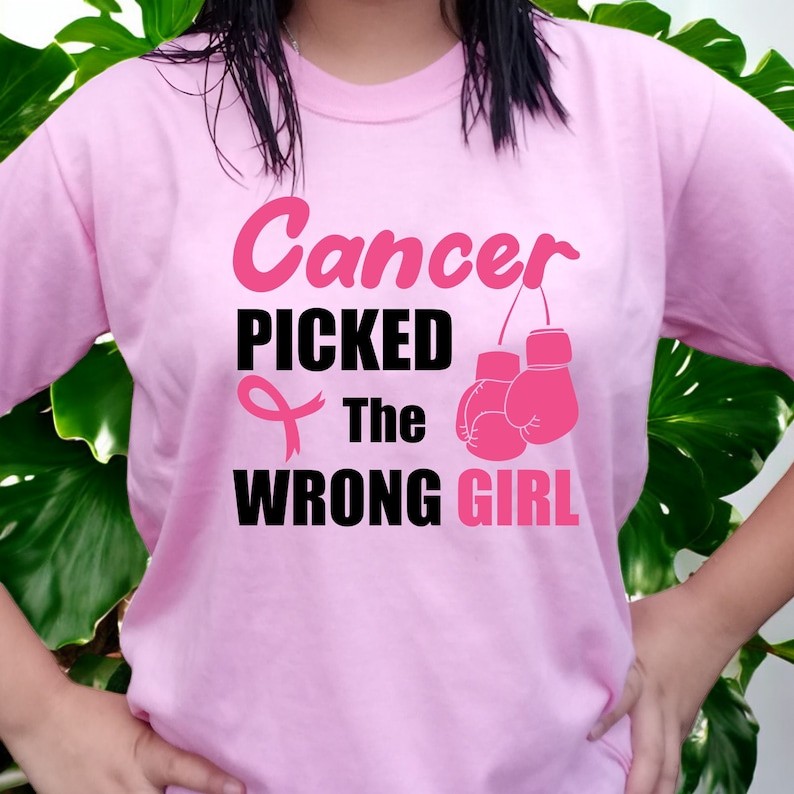 Cancer Picked The Wrong Girl Shirt Product Photo 2