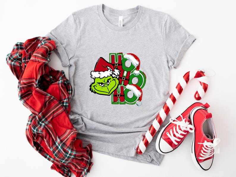 Christmas Grinch H Ho Ho Shirt Product Photo 2