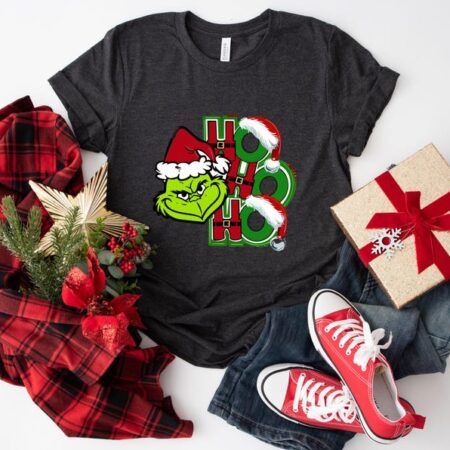 Christmas Grinch H Ho Ho Shirt Product Photo 1