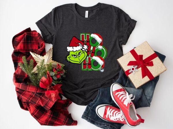 Christmas Grinch H Ho Ho Shirt Product Photo 1