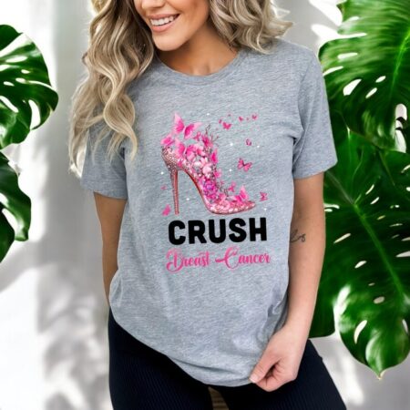 Crush Breast Cancer Pink Shirt Product Photo 1