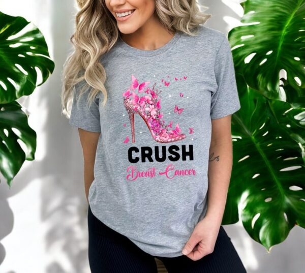 Crush Breast Cancer Pink Shirt Product Photo 1