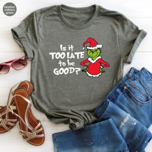 Cute Is It Too Late To Be Good Christmas Shirt Product Photo 2