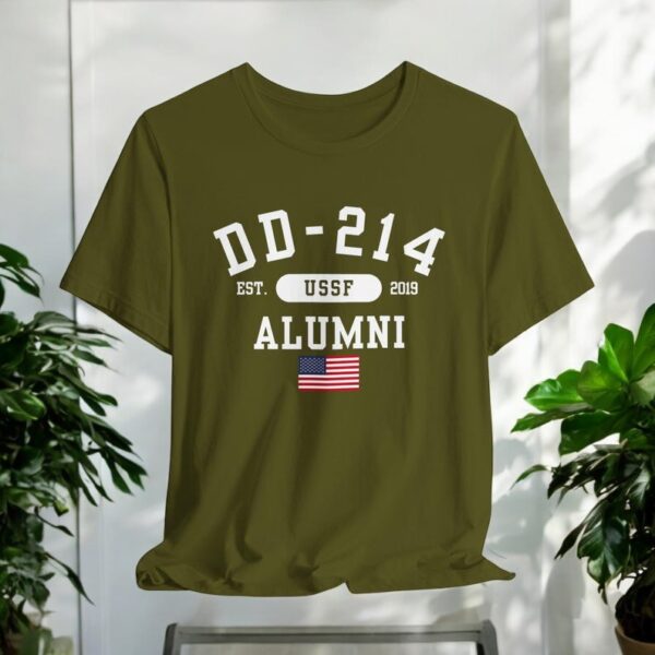 Dd-214 Alumni (Ussf) Military Retirement T-Shirt Product Photo 1