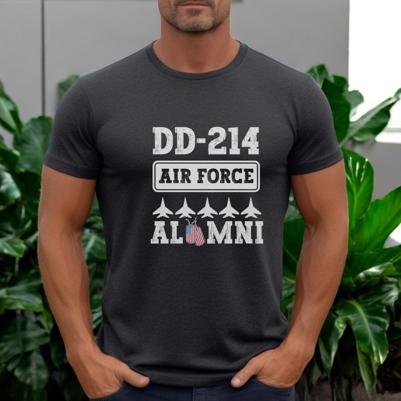 Dd214 Air Force Alumni Military Shirt Product Photo 2