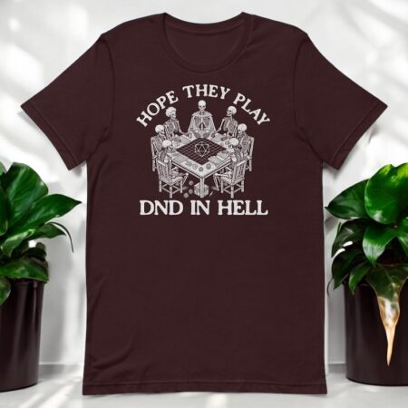 Dungeon Master, Hope They Play D&d In Hell Shirt Product Photo 1