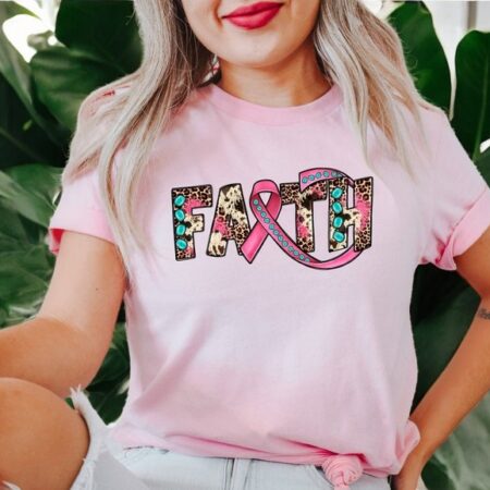 Faith Breast Cancer Breast Cancer Fighter Shirt Product Photo 1