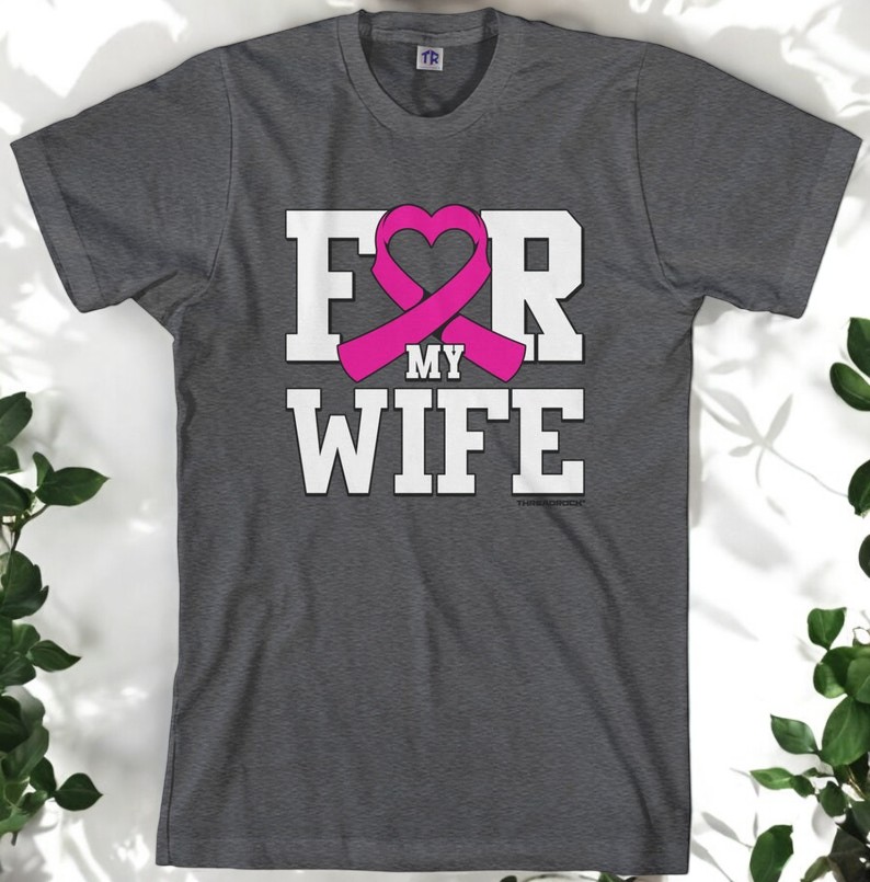 For My Wife Breast Cancer Awareness T-Shirt Product Photo 2