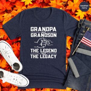 Grandpa And Grandson The Legend And The Legacy Shirt Product Photo 2