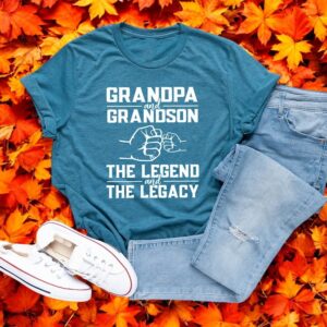 Grandpa And Grandson The Legend And The Legacy Shirt Product Photo 3