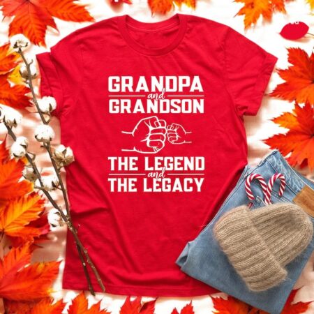 Grandpa And Grandson The Legend And The Legacy Shirt Product Photo 1