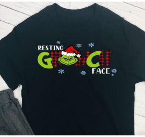 Grinch Face Long Sleeve T-Shirt Product Photo 2