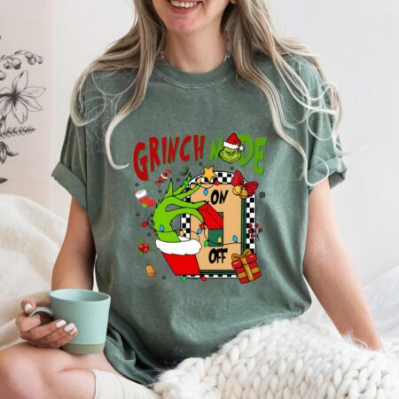 Grinch Mode Christmas Shirt Product Photo 1