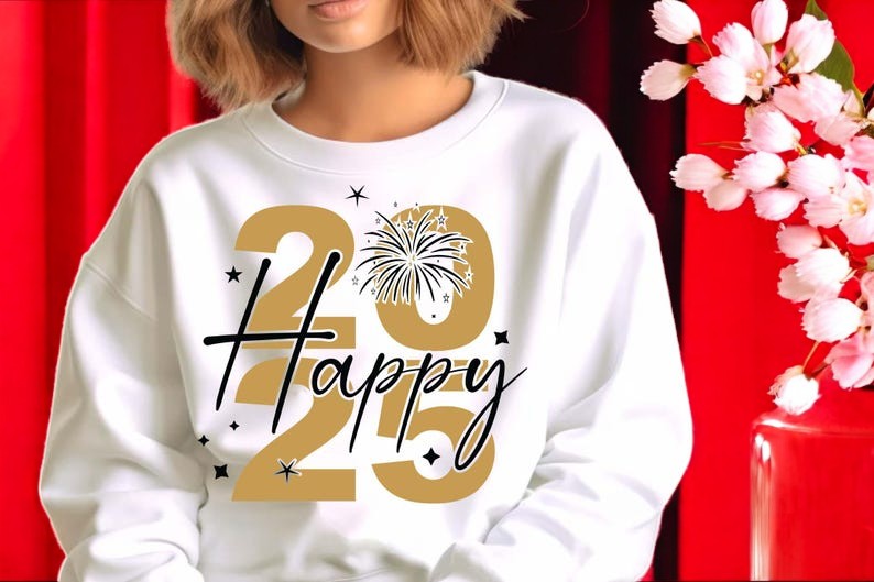 Happy 2025 New Years Party T Shirt Product Photo 2