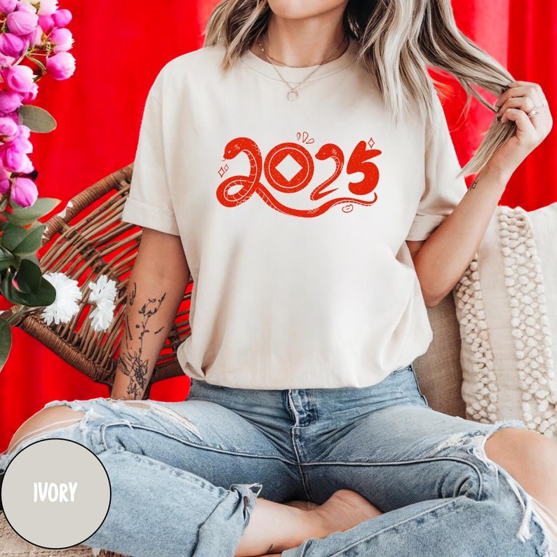 Happy Chinese New Year 2025 Snake T-Shirt Product Photo 2