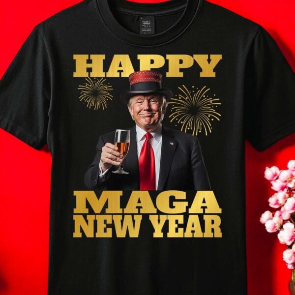 Happy Maga New Year Donald Trump T Shirt Product Photo 1