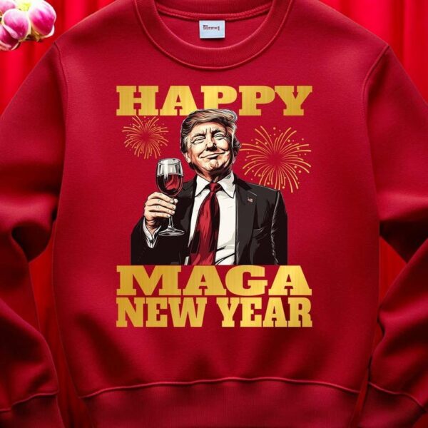 Happy Maga New Year President Trump T Shirt Product Photo 1