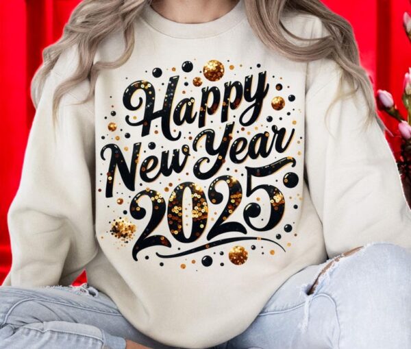 Happy New Year 2025 T Shirt Product Photo 1