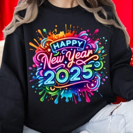 Happy New Year 2025 Trendy T Shirt Product Photo 1