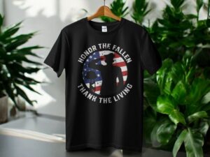 Honor The Fallen Thank The Living T-Shirt Product Photo 3