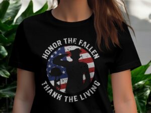 Honor The Fallen Thank The Living T-Shirt Product Photo 4