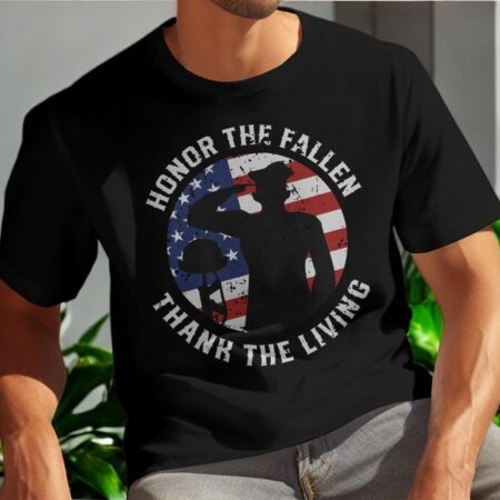 Honor The Fallen Thank The Living T-Shirt Product Photo 1