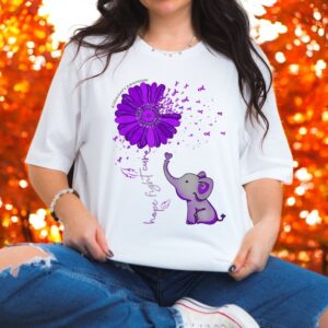 Hope Fight Cure Alzheimer's T Shirt Product Photo 3