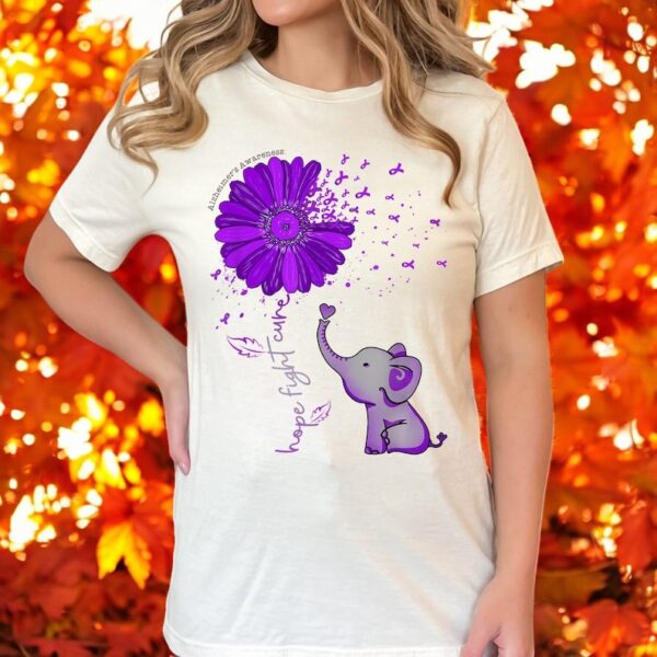 Hope Fight Cure Alzheimer's T Shirt Product Photo 1