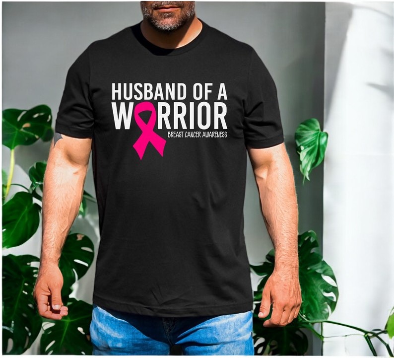 Husband Of A Warrior Cancer Support Squad T-Shirt Product Photo 2