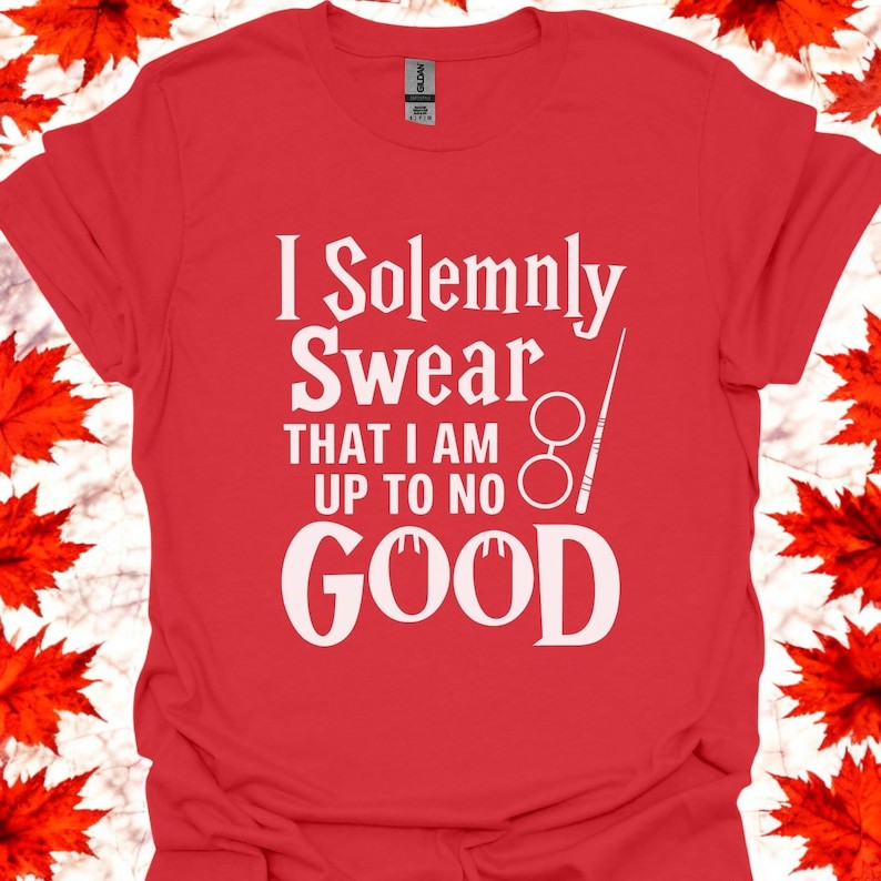 I Solemnly Swear That I Am Up To No Good Magical Mischief T-Shirt Product Photo 2