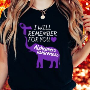 I Will Remember For You Alzheimer's Awareness Shirt Product Photo 3