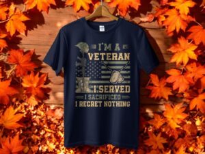 I'm A Veteran I Served I Sacrificed I Regret Nothing T-Shirt Product Photo 2